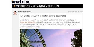 Index.hu - My Budapest 2018: a naptár, amivel segíthetsz