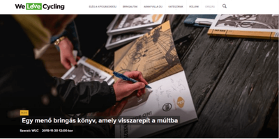 Welovecycling.com - Egy menő bringás könyv, amely visszarepít a múltba